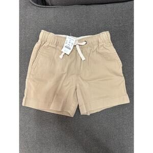 NWT Crewcuts Boys Dock Shorts Stretch Chino Size 5 Khaki Drawstring J Crew